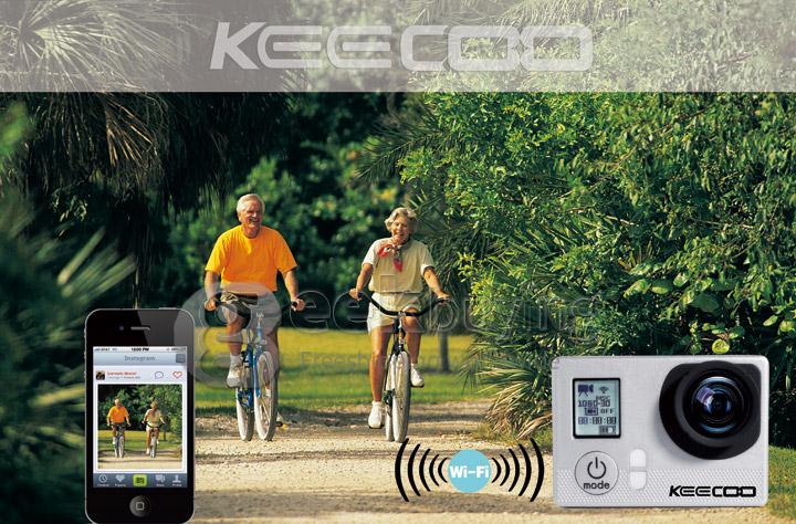 KEECOO 12MP WiFi Sports Camera 0.7