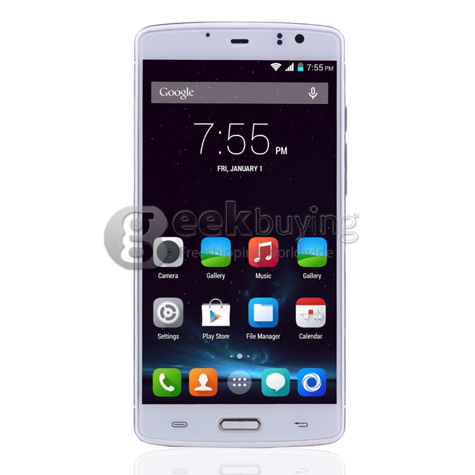 ECOO E04 PLUS 5.5inch FHD 3GB 16GB 4G Android 4.4 Smartphone MTK6752 Octa Core 1.7 GHz 16.0MP Miracast Fingerprint ID- White