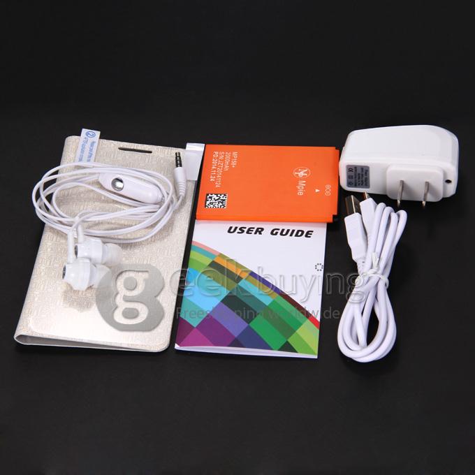 MPIE MP158+ 5.0 Inch Android 4.4 Cell Phone MTK6582 1.3GHz Quad core QHD IPS 512MB 4GB 5.0MP 3G/GPS Smartphone - White