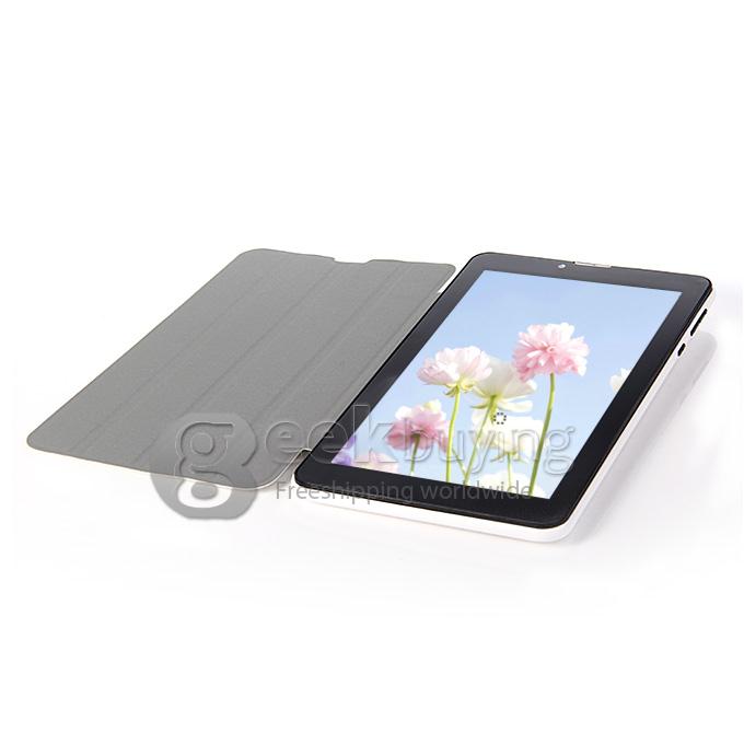 F729-6 3G Phone Call 7 Inch Tablet PC Android 4.2 MTK6572 1024*600 Pixels Capacitive Screen BT - White