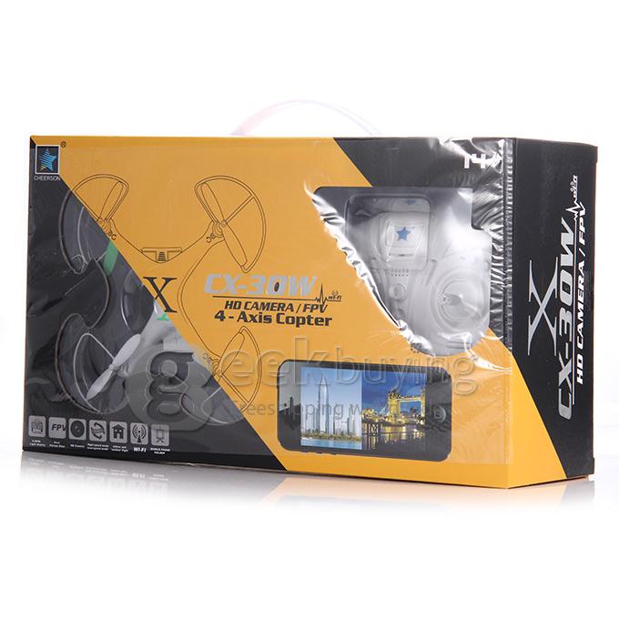 Cheerson CX-30W 4-Axis 2.4GHz Mid Size FPV Quadcopter with 0.3MP Camera WiFi IR Remote Control R/C Version - Orange