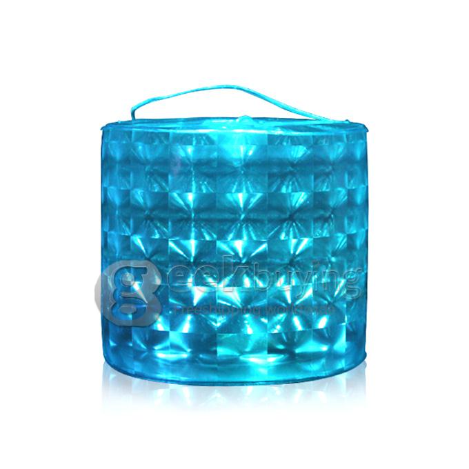 RC01 6W Color Changing Inflatable 10 LED Solar Lantern / Camping Light / Garden Lamp RGB with Remote Control
