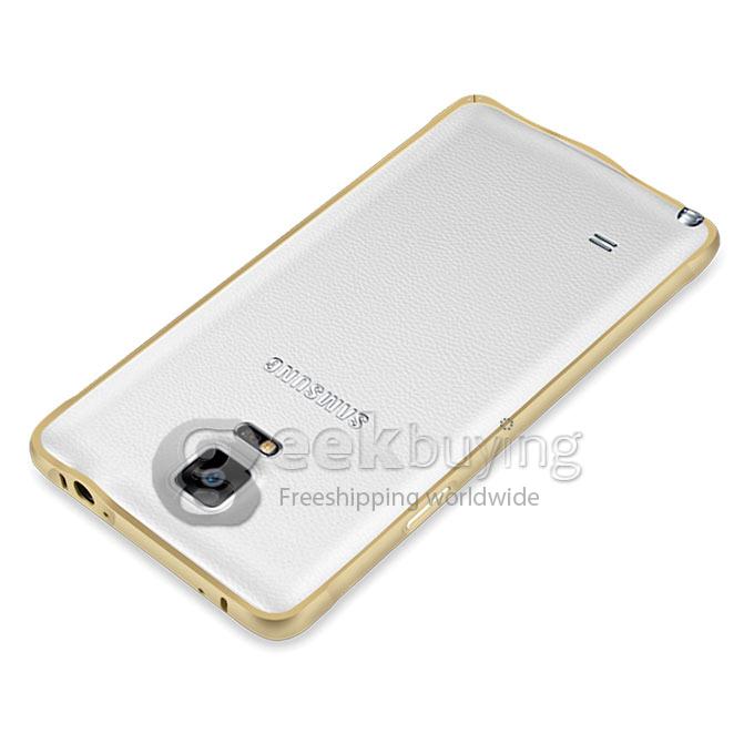 Ultra Thin 0.7mm Metal Aluminum Case Bumper for Samsung Galaxy Note 4/N9100 - Champagne