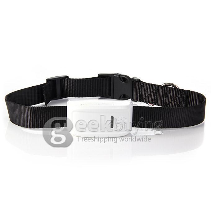 KH-909 Waterproof GPS / GSM Pet Data Tracker Recorder For Cat Dog with Collar (EU Plug) - Black