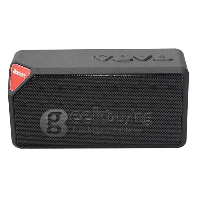 Mini X3 Bluetooth Wireless Speaker Handsfree TF FM Radio Built in Mic Subwoofer with Detachable Battery - Black