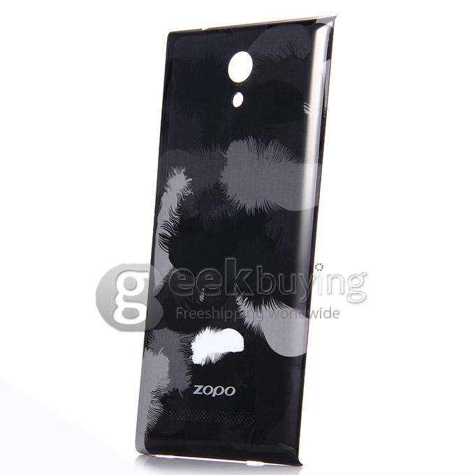 High Quality Hand Case Back Shell for ZOPO ZP920 Smart Phone - Black