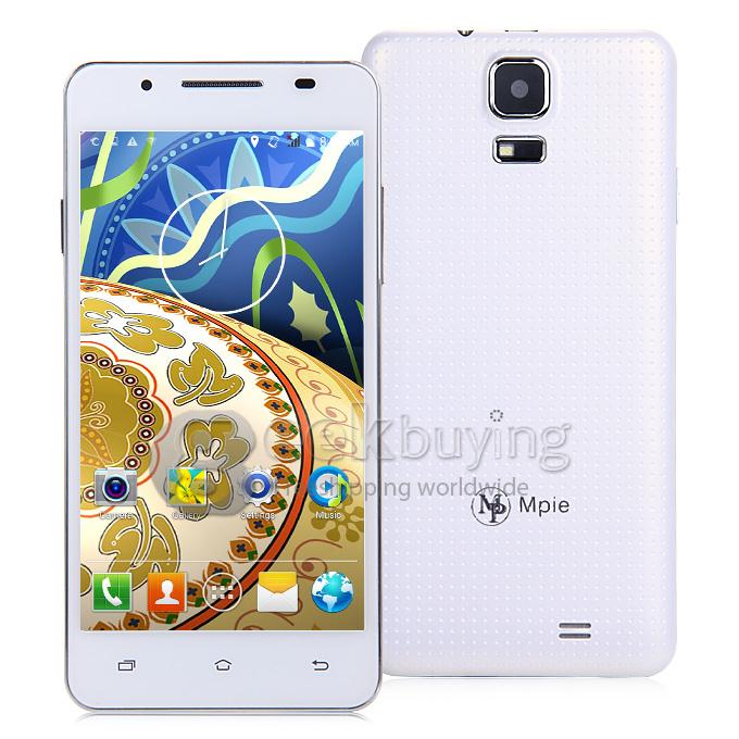 MPIE MP158+ 5.0 Inch Android 4.4 Cell Phone MTK6582 1.3GHz Quad core QHD IPS 512MB 4GB 5.0MP 3G/GPS Smartphone - White