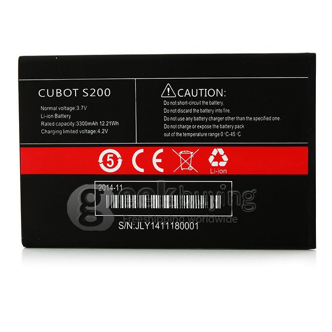 (Original) 3.7V 3300mAh Rechargeable Lithium-ion Battery for CUBOT S200 Smart Phone