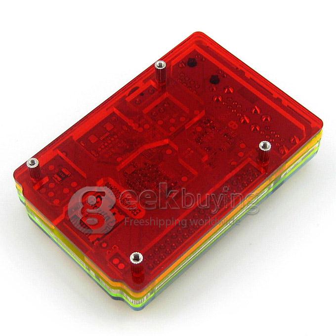 Raspberry Pi RPi B+ (CN) Project Board Development Board Linux Mini PC BCM2835 ARM11 with Rainbow Case