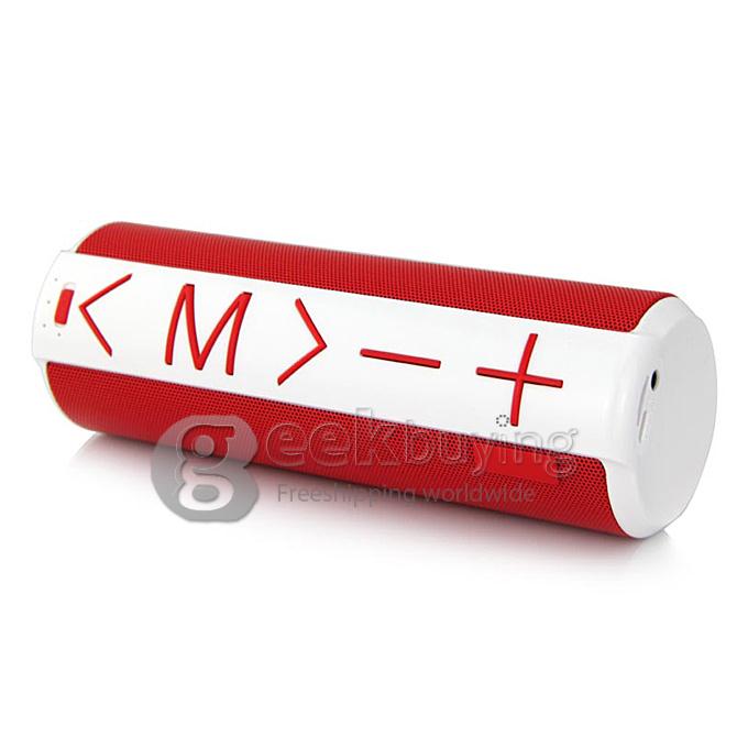 YM-C06 Portable Wireless Mini Bluetooth Speaker with 1800mah Battery Support Mic TF Card - Red