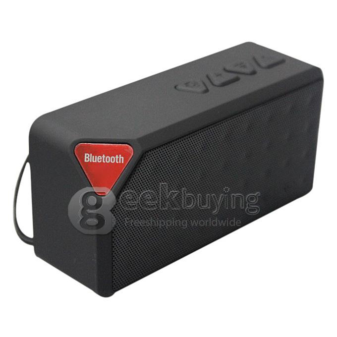 Mini X3 Bluetooth Wireless Speaker Handsfree TF FM Radio Built in Mic Subwoofer with Detachable Battery - Black