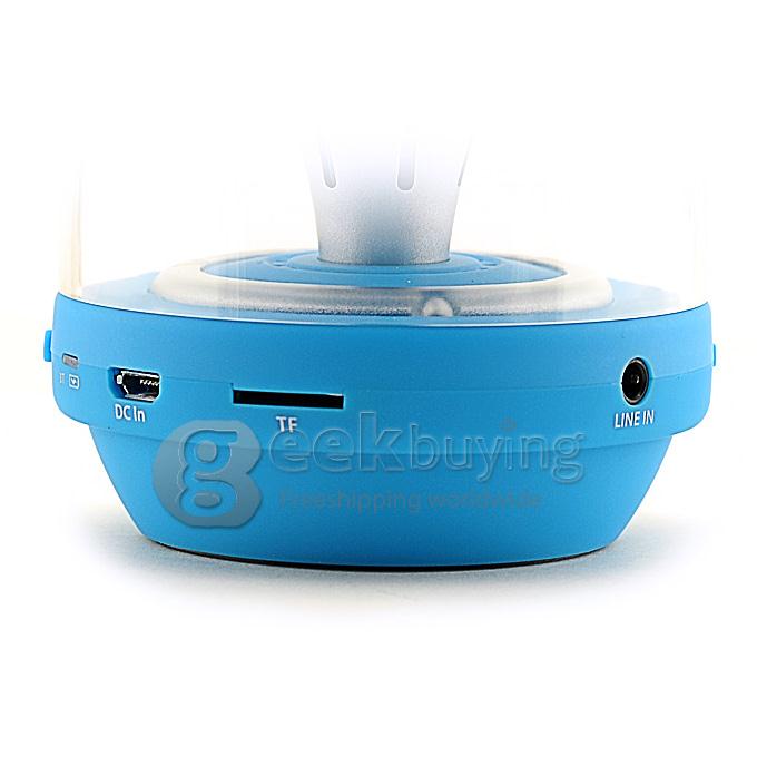 Mini 009 Bluetooth Glare Magic Lamp Speaker Audio Wireless Subwoofer Support TF Card Hands-free Call - Blue