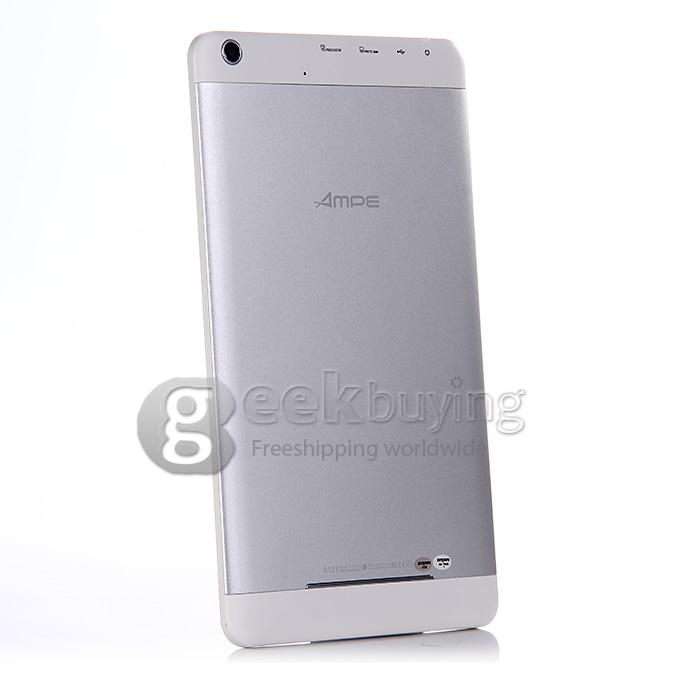 Ampe A101 Dual Core Tablet PC 10.1 Inch Android 4.4 8GB ROM GPS BT - White&Silver