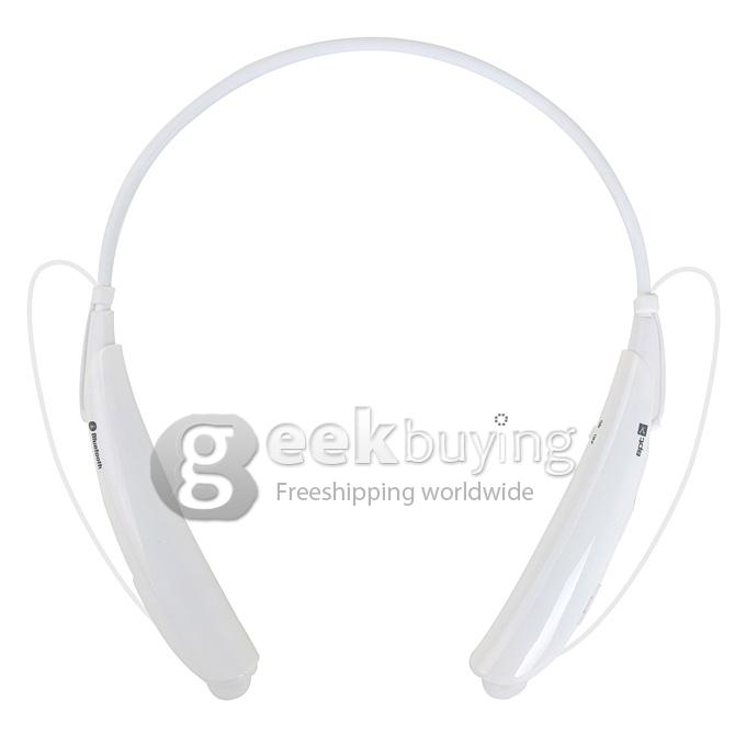 HBS-750 Wireless Bluetooth 4.0 APX Stereo Headset Neck Type Sport Headphone - White