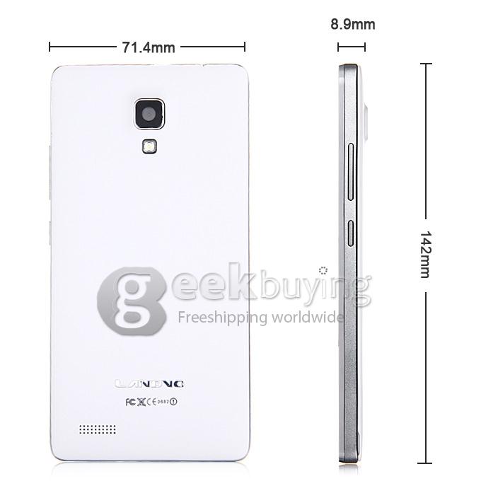 LANDVO L500 5.0Inch Android 4.4 Phone MTK6592M Octa Core 1.4GHz HD Smartphone 1GB RAM 8GB ROM 8.0MP 3G/GPS/WIFI - White