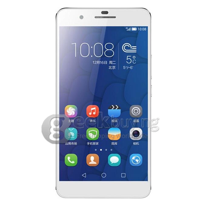 HUAWEI Honor 6 Plus 5.5Inch Android 4.4 Phone Kirin 925 Octa Core 1.8GHz Smartphone 3GB 16GB FHD OGS 4G FDD LTE - White