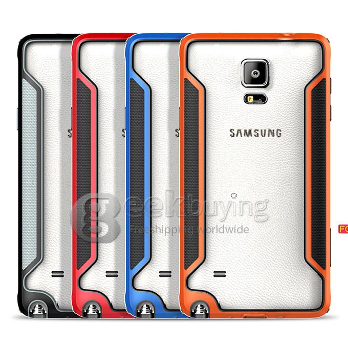 Nillkin Frame Series Protective Cover Shell Bumper PC+TPU Case for SAMSUNG Galaxy N9100/NOTE 4 - Black