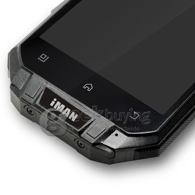 iMAN i3 IP68 Waterproof Rugged Phone MTK6589T Quad Core 1.5GHz 4.3inch Android 4.2 1GB+16GB Walkietalkie 13.0MP - Black