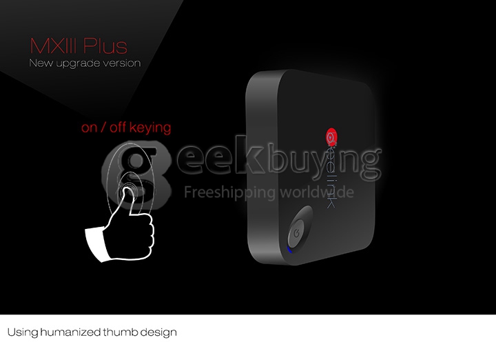 Beelink MXIII PLUS Android Media Player Amlogic S812 2G RAM 16G ROM 2.4G/5.0G 802.11AC WIFI Bluetooth XBMC KODI DLNA - Black