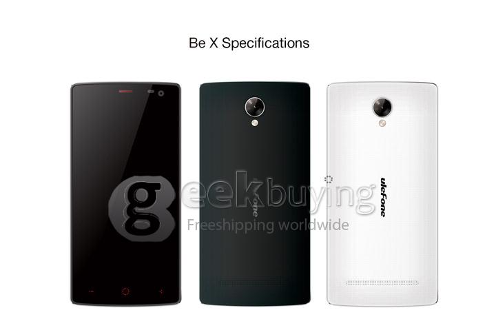 Ulefone Be X 4.5 Inch Android 4.4 Smartphone MTK6592M Octa Core 1.4GHz 1GB RAM 8GB ROM 8.0MP 3G/GPS Miracast-Dark Blue