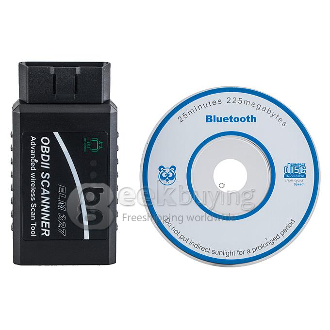Bluetooth ELM327 U1 OBD II Wireless Car Diagnostic Auto Scan Tools -Black