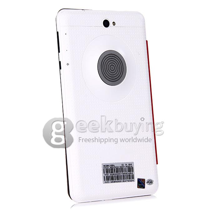 F729-6 3G Phone Call 7 Inch Tablet PC Android 4.2 MTK6572 1024*600 Pixels Capacitive Screen BT - Red