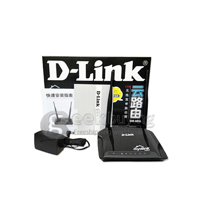 D-LINK DIR-605L 2.4GHz IEEE 802.11b/g/n 300Mbps Wireless Cloud WiFi Router Modem - Black