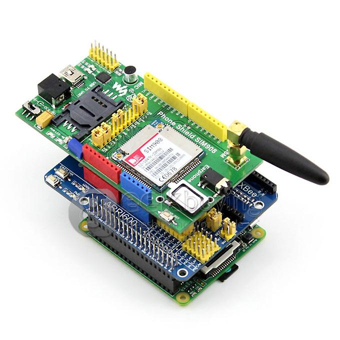 Raspberry Pi RPi Model A+ (Package D) Accessory Kits ARPI600+MQ-5 Gas Sensor+Color Sensor+Flame Sensor+Metal Sensor etc