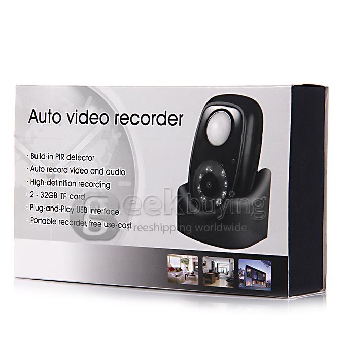 Q2 Portable HD 8 LED 640x480 Light PIR Detector Auto Video & Audio Recorder DVR