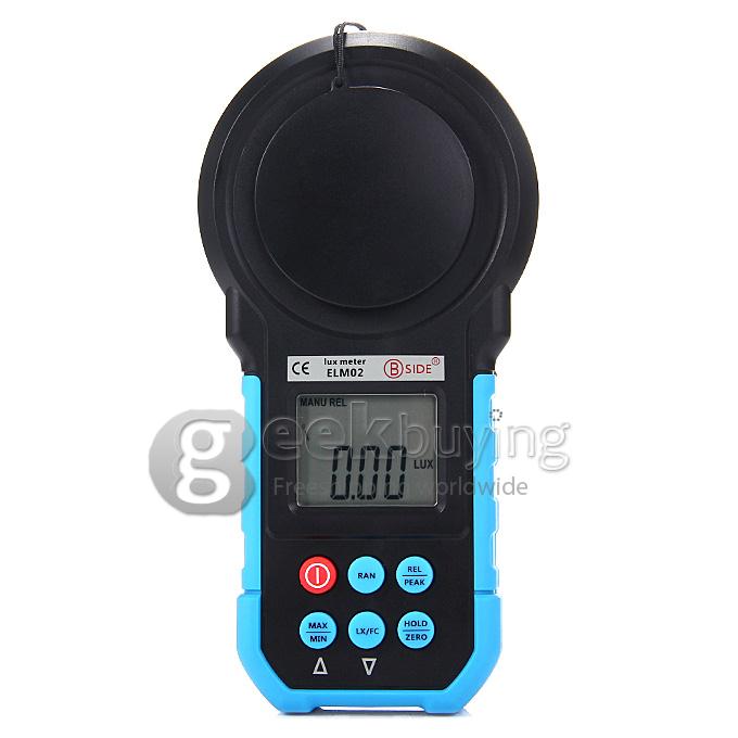 BSIDE ELM02 Professional Digital Light Meter LUX FC Light Meter Peak Measurement Unit Conversion