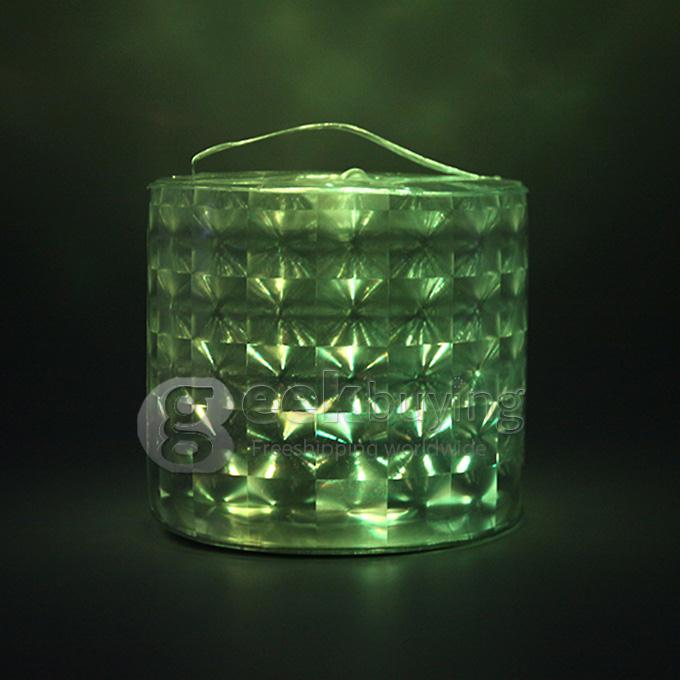 RC01 6W Color Changing Inflatable 10 LED Solar Lantern / Camping Light / Garden Lamp RGB with Remote Control