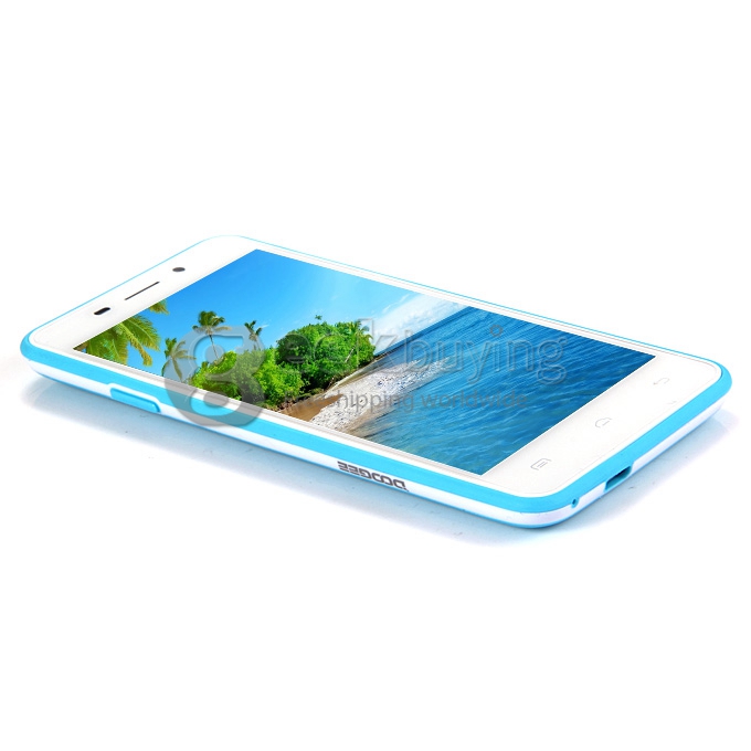 Doogee LEO DG280 MTK6582 Quad Core 1.3GHz 4.5Inch Smartphone Android 4.4 OS 1GB RAM 8GB ROM Dual Cameras 3G GPS - Blue
