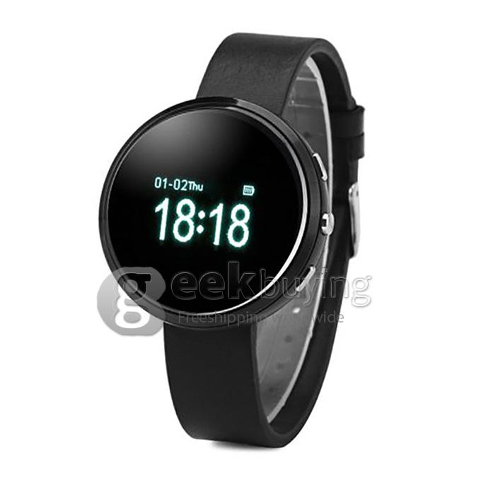 D360 Bluetooth 3.0 Smart Watch Sleep Tracker SMS Calls Answer Romote Camera - Black