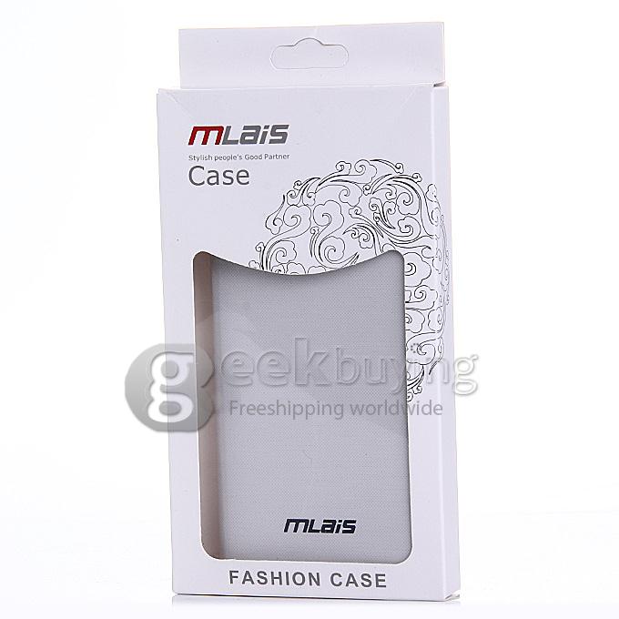 Original High Quality Protective PU Leather Hard Flip Cover Shell for MLAIS M9 Smartphone - White