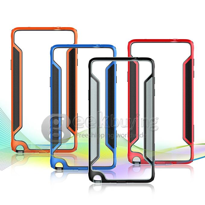 Nillkin Frame Series Protective Cover Shell Bumper PC+TPU Case for SAMSUNG Galaxy N9100/NOTE 4 - Black