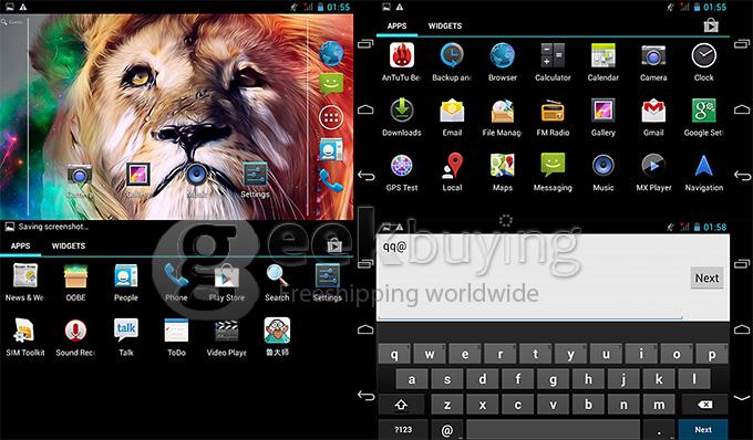 F733-3G 7 Inch 3G Phone Call Tablet PC Android 4.2 MTK6572 1024*600 Pixels Capacitive Screen BT - Gold