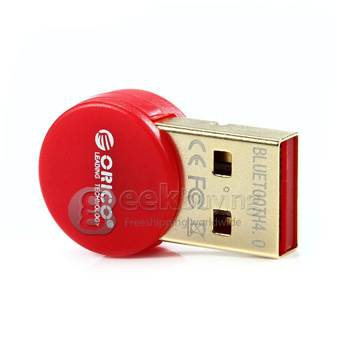 ORICO BTA-406 USB Bluetooth 4.0 Adapter Dongle for Smartphone Chromebook Windows -Red