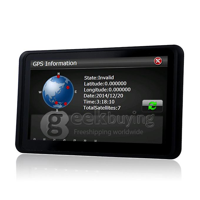 5 Inch TFT- LCD Touchscreen HD 800*480 Windows CE6.0 Car DVR GPS Navigator with 4GB BT FM - European Map