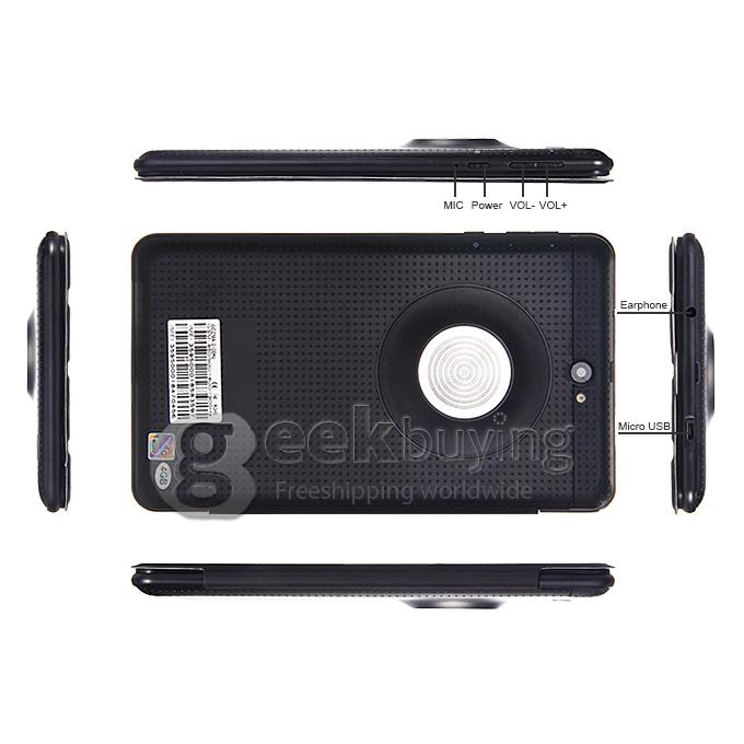F729-6 3G Phone Call 7 Inch Tablet PC Android 4.2 MTK6572 1024*600 Pixels Capacitive Screen BT - Black