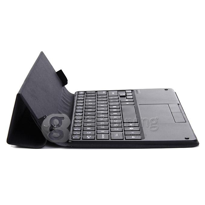 Removable Bluetooth Keyboard PU Leather Cover Case for PIPO W6 8.9 Inch Tablet PC - Black