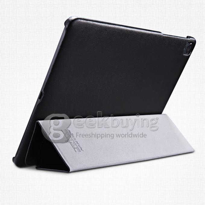 NILLKIN Sparkle Polycarbonate Flip Stand Leather Case for Google HTC Nexus 9 Tablet PC - Black
