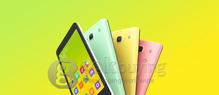 Xiaomi Redmi 2 4G LTE 4.7inch Android Phone Qualcomm MSM8916 Quad Core 64bit MIUI 6 Smartphone IPS HD 1GB 8GB 8MP-Yellow
