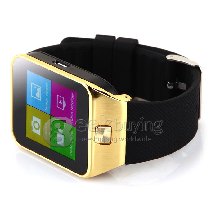 ZGPAX S29 Smart Watch Phone Bluetooth Watch Quad Band 1.54 Inch FM 1.3MP Camera Multi-language - Golden