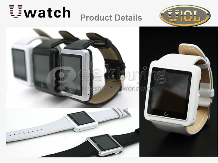 U10L U Watch Normal Waterproof Anti-lost Bluetooth Smart Dial Bracelet Watch for iPhone Samsung Android Phone - Silver