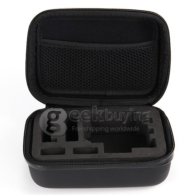 Small Size PU Travel Box/Storage/Travel Bag/Travel Large Carry Case for GoPro HD Hero1/2/3 - Black