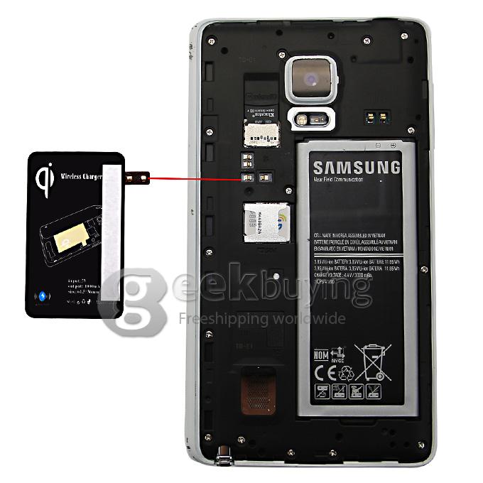 QI wireless Charger charging Receiver Kit for Note Edge N915V N915P N915T N915A - Black
