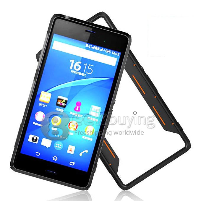 Nillkin Frame Series Protective Cover Shell Bumper PC+TPU Case for SONY Xperia Z3/L55 - Black