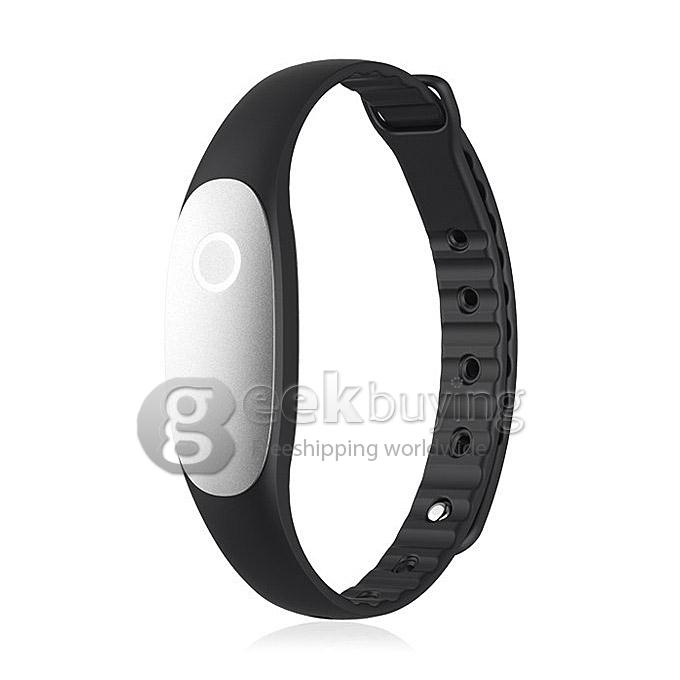 Bong II IP67 Waterproof Bluetooth 4.0 Smart Wrist Band Bong Bracelet Heart Rate Pedometer for iOS Android Phone - Gray