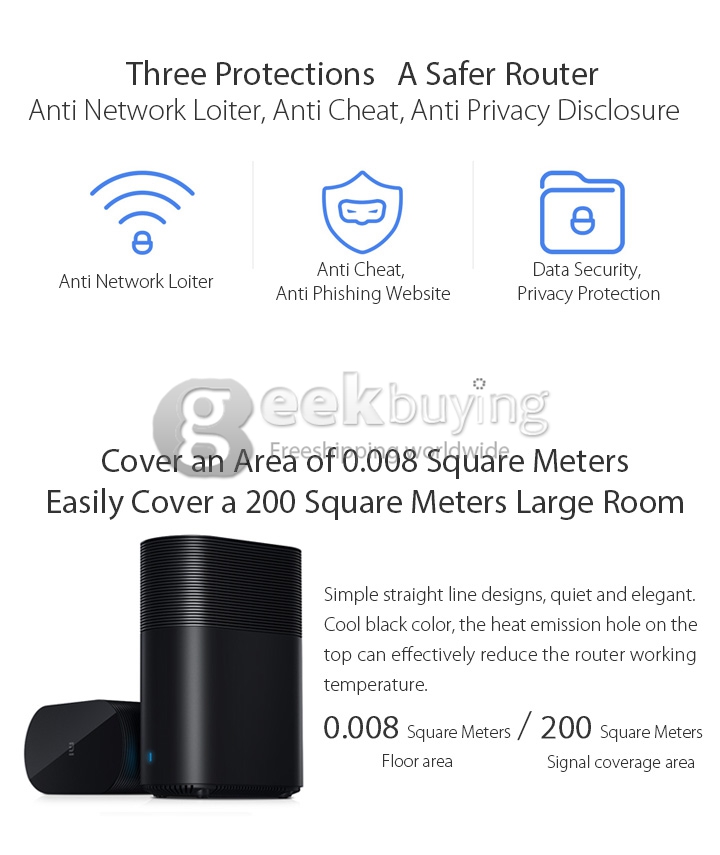 Original Xiaomi Mi Wifi Router 802.11ac 2.4GHz/5GHz Router Modem with 1TB SATA Hard Disk HDD with English Setting Guide