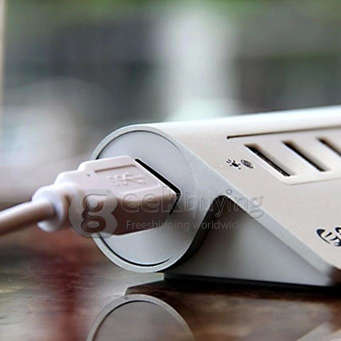 ORICO M3H7 Aluminum Super Speed 7 Ports USB 3.0 HUB with Power Adapter for Macbook Notebook PC Laptop - White